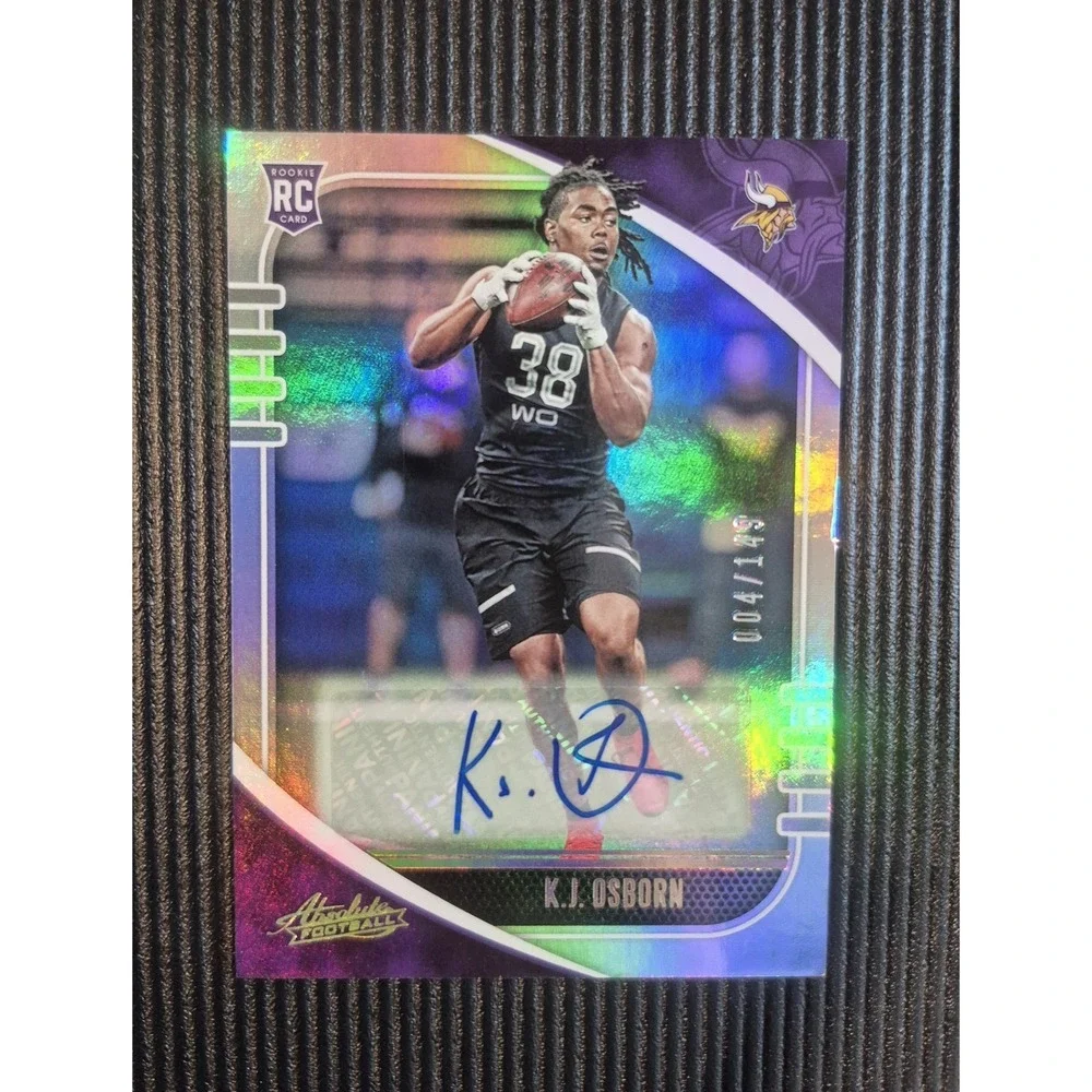 2020 Panini Absolute Rookie K.J. Osborn #169 Spectrum Signatures /149 (AU, RC)